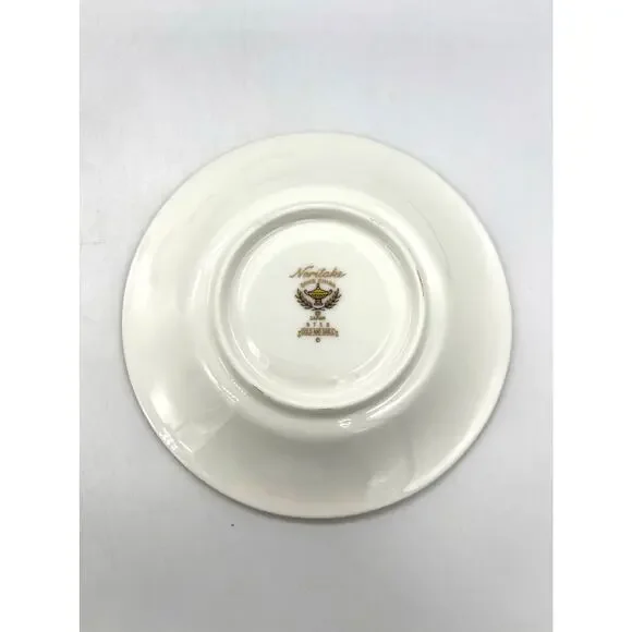 Vintage Noritake Gold and Sable 9758 Set of 4 Tea Cups & Saucers EUC Bone China - Picture 4 of 6